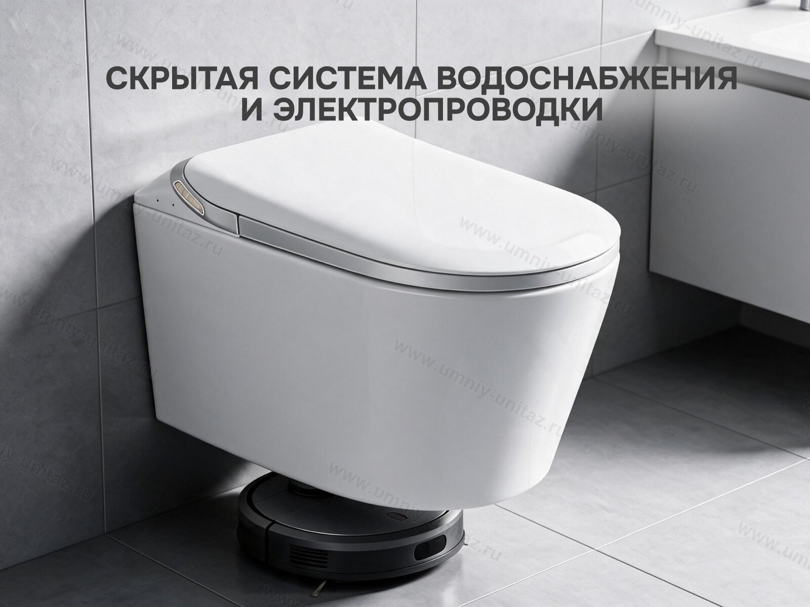 Подвесной умный унитаз Meishida G23 с биде — фото 9