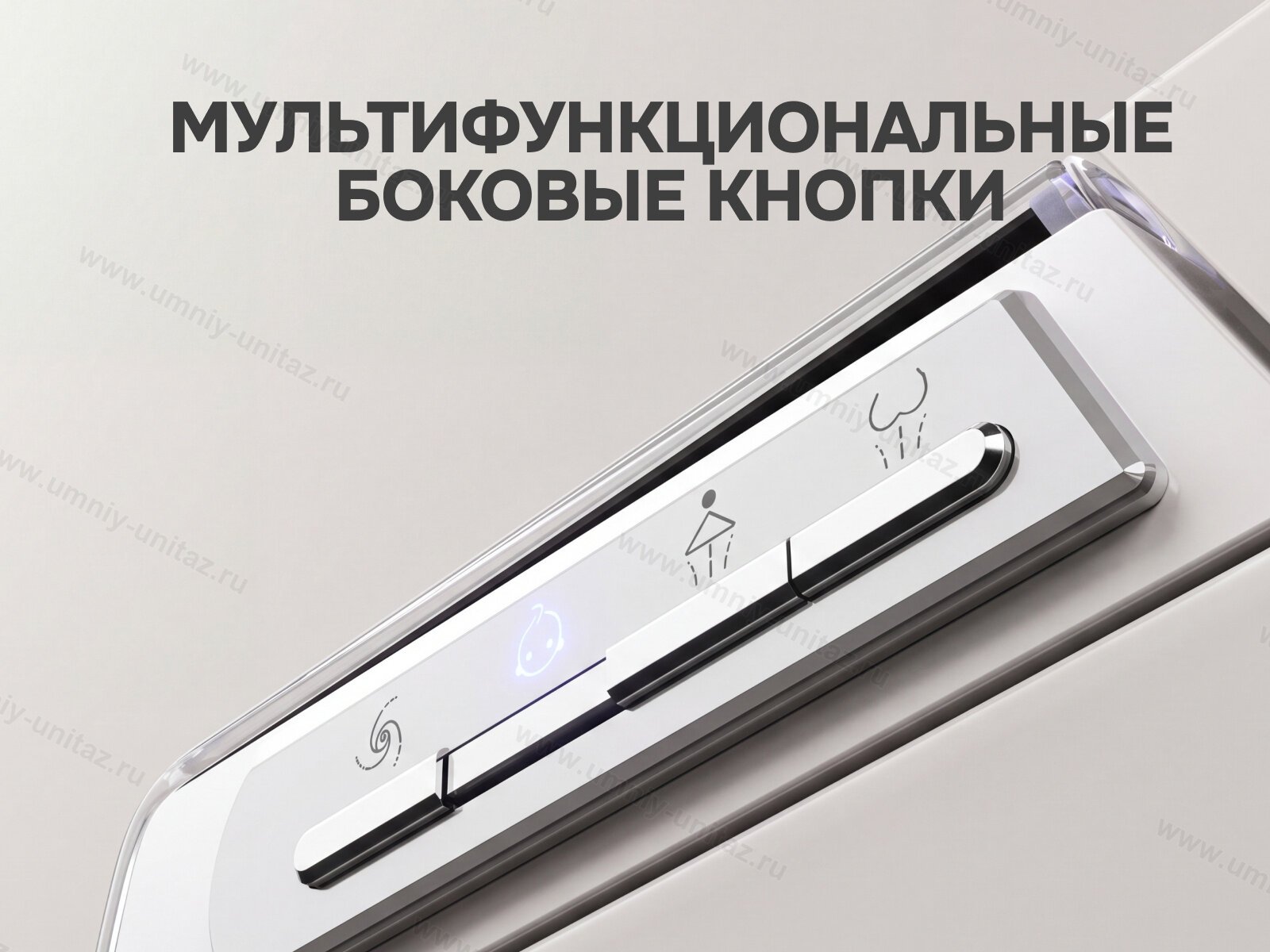 Подвесной умный унитаз Meishida 955C с биде и русским голосом — фото 8