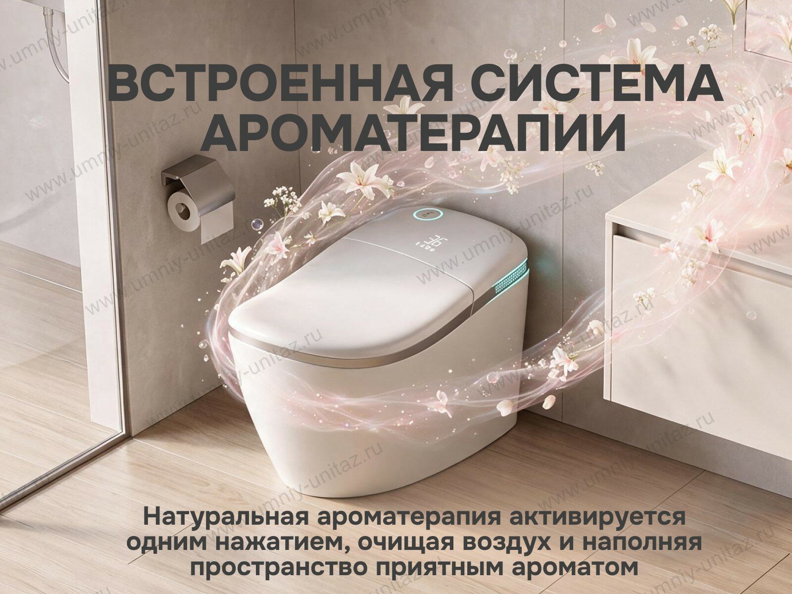 Напольный умный унитаз Meishida YT001 с биде и русским голосом — фото 11